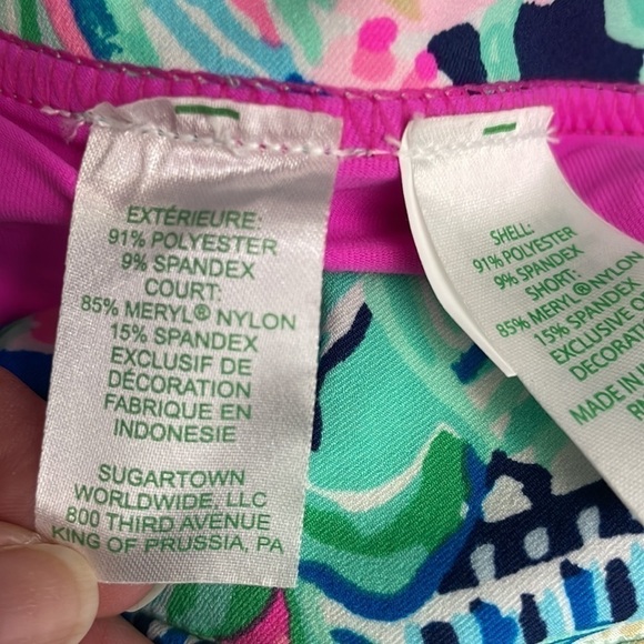 Lilly Pulitzer X Luxletic Daphne colorful cheetah floral print mini golf skort - Picture 8 of 8